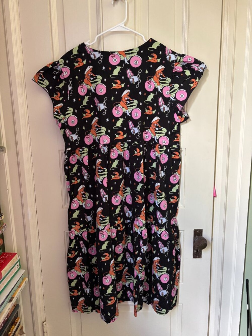 Nooworks brand, Frida style dress, Better Days fabric design, size 2X - Picture 2 of 3